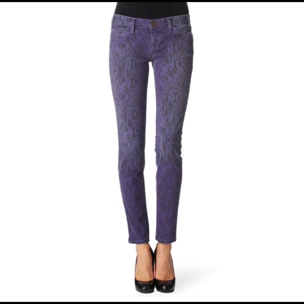 Current Elliott body snakeprint jeans